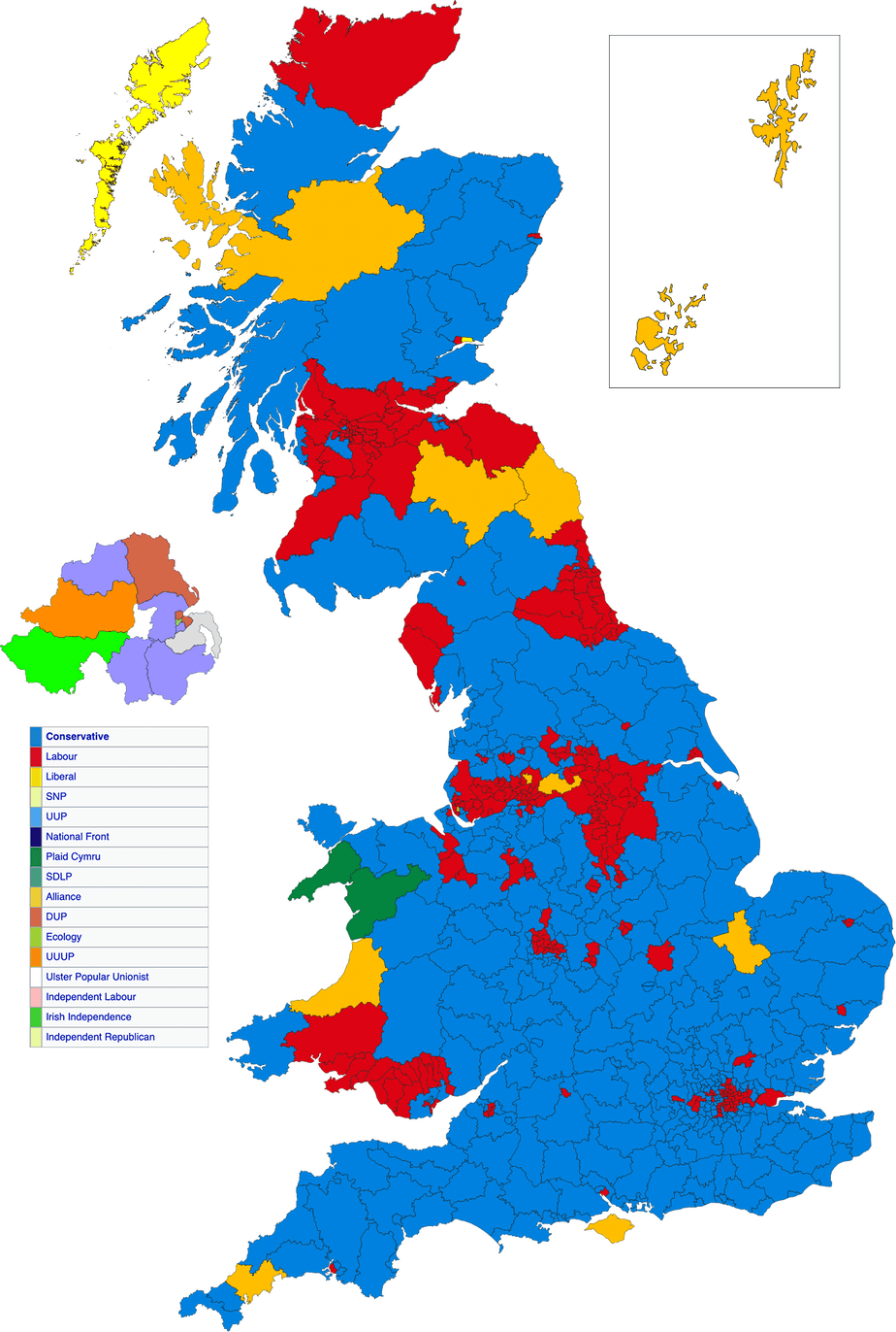 1979 UK Election Map: Thatcher's Revolution Begins - PoliticalBets.co.uk