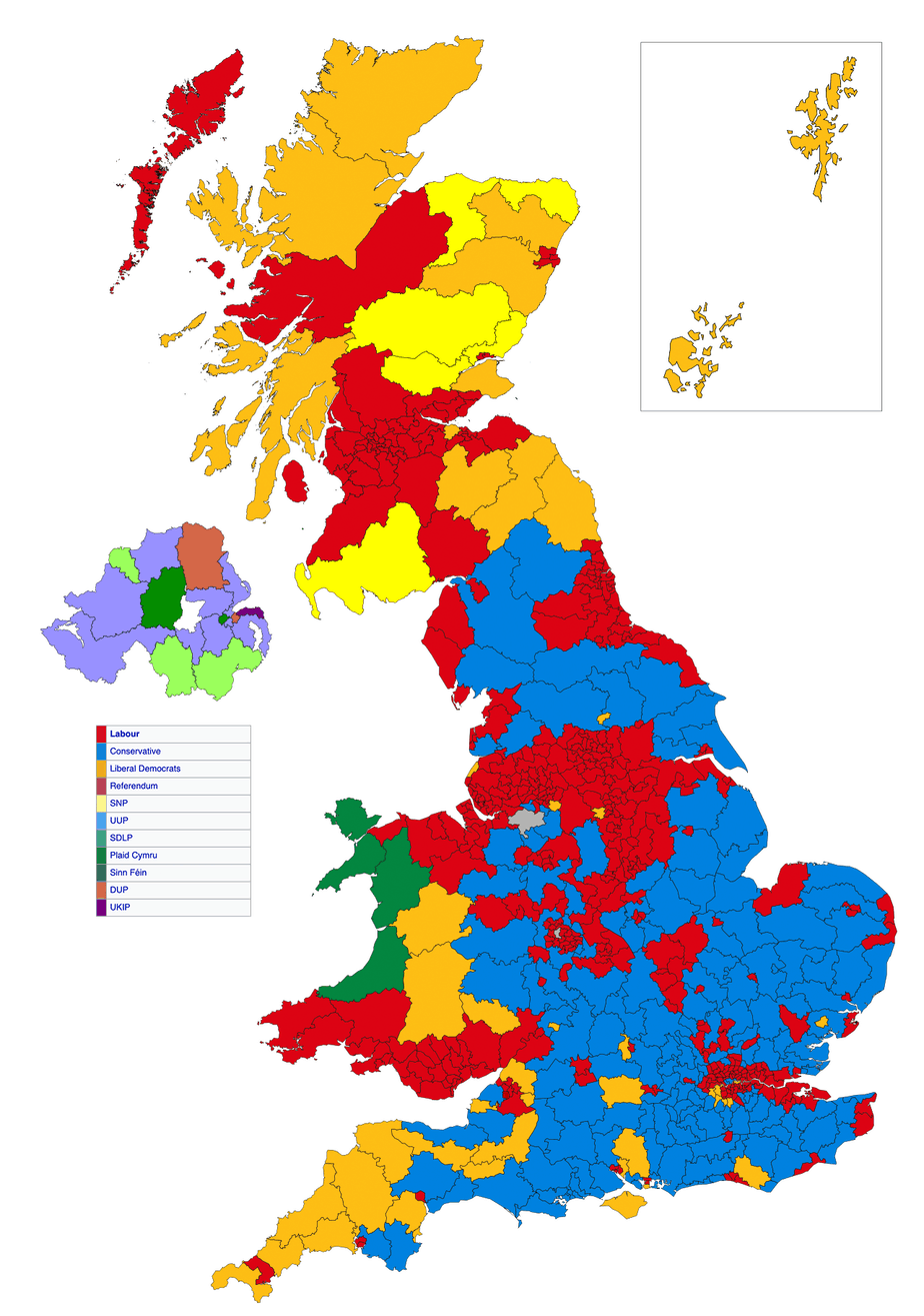 1997 UK Election Map The New Labour Revolution PoliticalBets Co Uk   1997 Election 